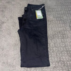 Black high waisted boot cut jeans